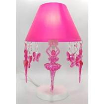 Luminária De Mesa Borboleta Bailarina Decorar Quarto Menina