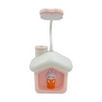 Luminária de Mesa Casinha Coelho Infantil - Quarto Cor:Rosa Luminária de Mesa Casinha Coelho Infantil - Quarto Cor:Rosa