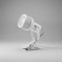 Luminária De Mesa Com Garra 1 Lamp. E27 - Juni Branco 127/220v