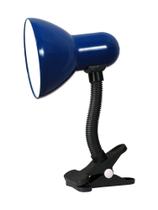 Luminária de mesa com garra azul Luminária de mesa com garra azul