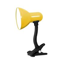 Luminária de Mesa Com Garra Cor Amarelo Bivolt E27- Cads