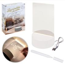Luminaria De Mesa Com Tela Para Escrever Art House Luminaria De Mesa Com Tela Para Escrever Art House