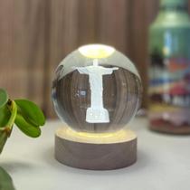Luminária de Mesa Cristo Redetor em esfera 3D led bola Luminária de Mesa Cristo Redetor em esfera 3D led bola