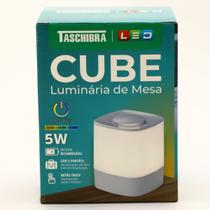 Luminária de mesa Cube ON TW 0,5W Recarregável - Taschibra