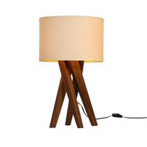 Luminária De Mesa Cupula Tecido Quarto Jantar Sala Abajur Luxo Cristal
