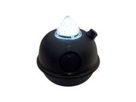 Luminária de Mesa Decorativa Bujãozinho de Metal a Pilha Com Led Branco Dimerizável e Alça