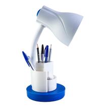 Luminária de Mesa Direcionável Escritório Home Office Estudo Porta Lápis Caneta Bivolt E27 - GQE