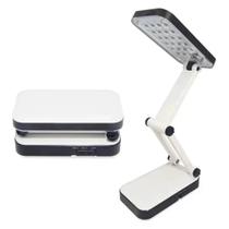 Luminária de Mesa Dobrável e Portátil Ajustável com 24 Leds