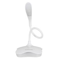 Luminária de Mesa ECO 6500K Touch Branca Pilha/USB 2W