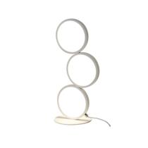 Luminária De Mesa Em Forma De 3 Anéis Minimalista Branco Luminária De Mesa Em Forma De 3 Anéis Minimalista Branco