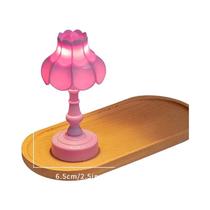 Luminária De Mesa Em Miniatura Com Botão De Flor, Luz Noturna Para Mobiliário De Casa De Bonecas