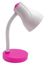 Luminária de Mesa Escritório Estudo Articulada Luz Direcionável Spiralle Rosa Pink Bivolt