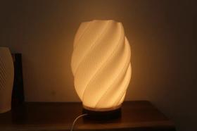 Luminária de Mesa Espiral Com Lâmpada