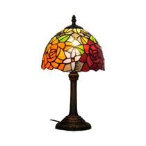 Luminária De Mesa Estilo Vintage Multicolorida 8 Polegadas Luminária De Leitura Para Cabeceira