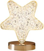 Luminária De Mesa Estrela E Lua Recarregável - Usb Luminária De Mesa Estrela E Lua Recarregável - Usb