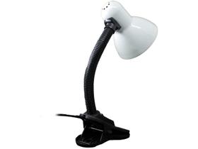 Luminária De Mesa Flex Garra Branca Base E27 Bivolt Kian Luminária De Mesa Flex Garra Branca Base E27 Bivolt Kian