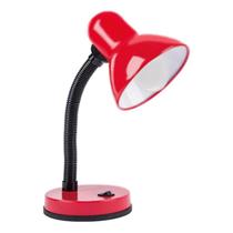 Luminária De Mesa Flexível Bivolt E27 Cor Vermelha