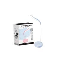 Luminária de Mesa Flexível Led Sem Fio 3 Opções de Iluminação 36cm