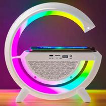 Luminária De Mesa G Speaker Smart Station Bluetooth C/ Som Cor Branco - A.G.FORMAS