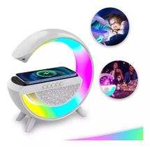 Luminária De Mesa G Speaker Smart Station Bluetooth C/ Som Cor Branco - Careca Store