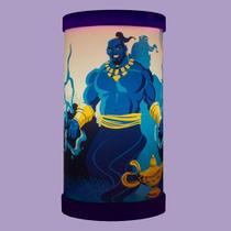 Luminária de Mesa Gênio da Lâmpada Aladdin Bivolt Decorativa LED Quarto Infantil Luz Suave Disney