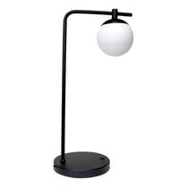 Luminária De Mesa Globe Com Vidro Branco Fosco G9