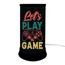 Luminária de Mesa Hug Lets Play The Game Gamer Light