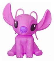 Luminária De Mesa Infantil Angel Stitch Rosa Disney Decorativa Menina Menino Presente Casa Sala Quarto Escritório Estante Rack Aparador 3D Led Usare