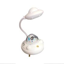 Luminária De Mesa Infantil Astronauta Nave Espacial Recarregável 4 Opções De Luminosidade noturna