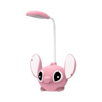 Luminária De Mesa Infantil LED Dobrável, Luz Noturna Brilhante, Decoração De Desenho Animado Lilo E