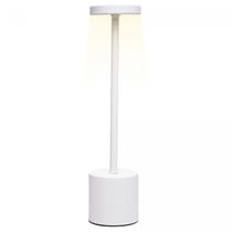 Luminária de Mesa Led 3 Tons Usb Cosmos Branca 8x8x35cm 61822 - Wolff