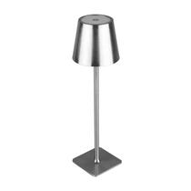 Luminária de Mesa Led 3 Tons USB Elegance Prata Metal Lyor