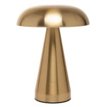 Luminária de Mesa Led 3 Tons Usb Lyor Mushroom Dourada Metal Luminária de Mesa Led 3 Tons Usb Lyor Mushroom Dourada Metal