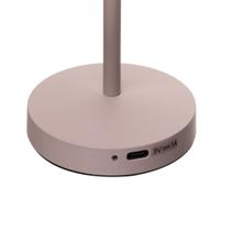 Luminária de Mesa Led 3 Tons Usb Wolff Íris Bege Metal Luminária de Mesa Led 3 Tons Usb Wolff Íris Bege Metal