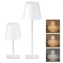 Luminária De Mesa Led Abajur Dimerizável Sem Fio Recarregável Touch