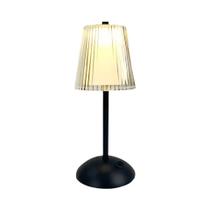 Luminária De Mesa LED Ajustável Com Sensor De Toque Em Liga Recarregável 3 Cores Luz De Cabeceira