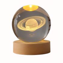 Luminária de Mesa Led Bola de Cristal 3D Sortida DT8060 - Fu Xing