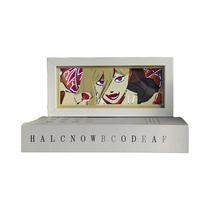 Luminária De Mesa LED Com Caixa De Sombras De Olhos De Anime, Luz De Ambiente 3D Em Papel Cortado,