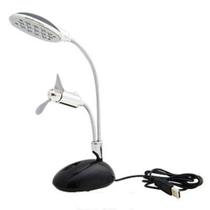 Luminária de Mesa LED com Ventilador USB Luminária de Mesa LED com Ventilador USB