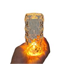 Luminária de Mesa Led Cristal Lâmpada Decorativa 12cm