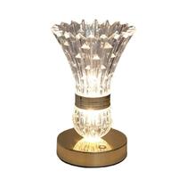 Luminária De Mesa LED Cristal Tricolor Com Dimmer, Interruptor Touch USB, Luminária De Quarto, Luminária De Mesa LED Cristal Tricolor Com Dimmer, Interruptor Touch USB, Luminária De Quarto,