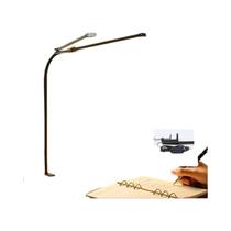 Luminária De Mesa LED De Cabeça Dupla USB Com Intensidade Regulável Para Escritório, Estudo, Leitura