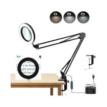 Luminária De Mesa LED De Cabeça Dupla USB Com Intensidade Regulável Para Escritório, Estudo, Leitura