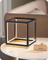 Luminária de Mesa LED Dimerizável 13W Preto-Dourado EDISHINE Luminária de Mesa LED Dimerizável 13W Preto-Dourado EDISHINE