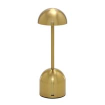 LUMINARIA DE MESA LED EM METAL DOURADO - 30cm