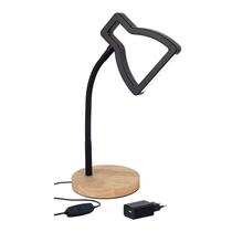 Luminaria de Mesa Led Orion Preta 5W 3000K ao 6000K Branco Quente ao Branco Frio GMH Luminaria de Mesa Led Orion Preta 5W 3000K ao 6000K Branco Quente ao Branco Frio GMH