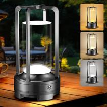 Luminária de Mesa LED Portátil, Recarregável e Sem Fio OCATO em Metal Luminária de Mesa LED Portátil, Recarregável e Sem Fio OCATO em Metal