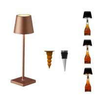 Luminária De Mesa LED Recarregável À Prova d'Água Com Controle Por Toque, Luminária De Mesa Sem Fio