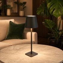 Luminária de Mesa LED Recarregável USB Tipo C 3 Cores Luz Ajustável OIH-4726