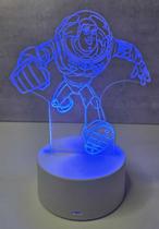 Luminária de mesa Led RGB Disney Pixar Toy Story sortidas Cor:Buzz Lightyear